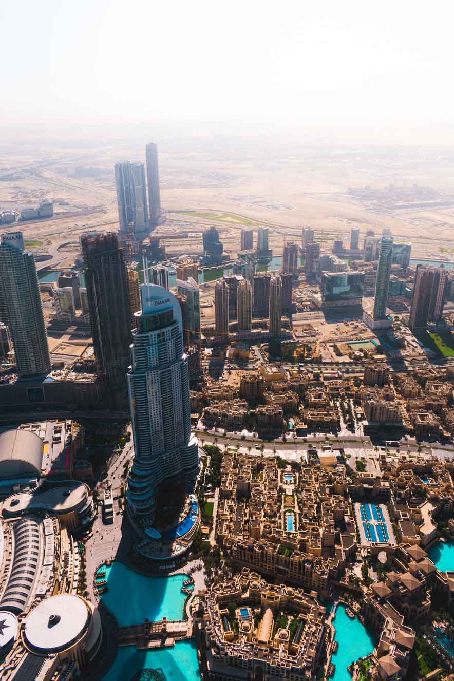 The burj khalifa in dubai UAE