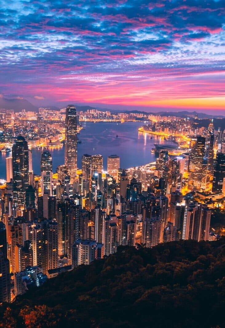 aerial photography of city buildings