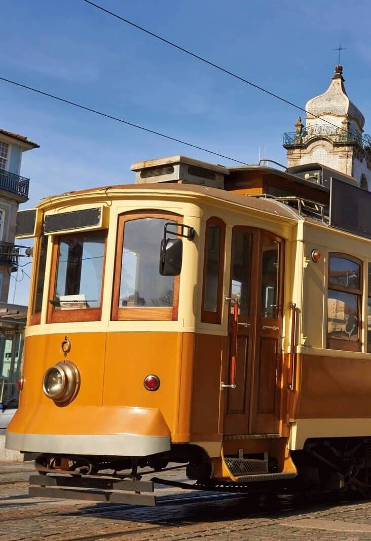 An old cable car in Portugal